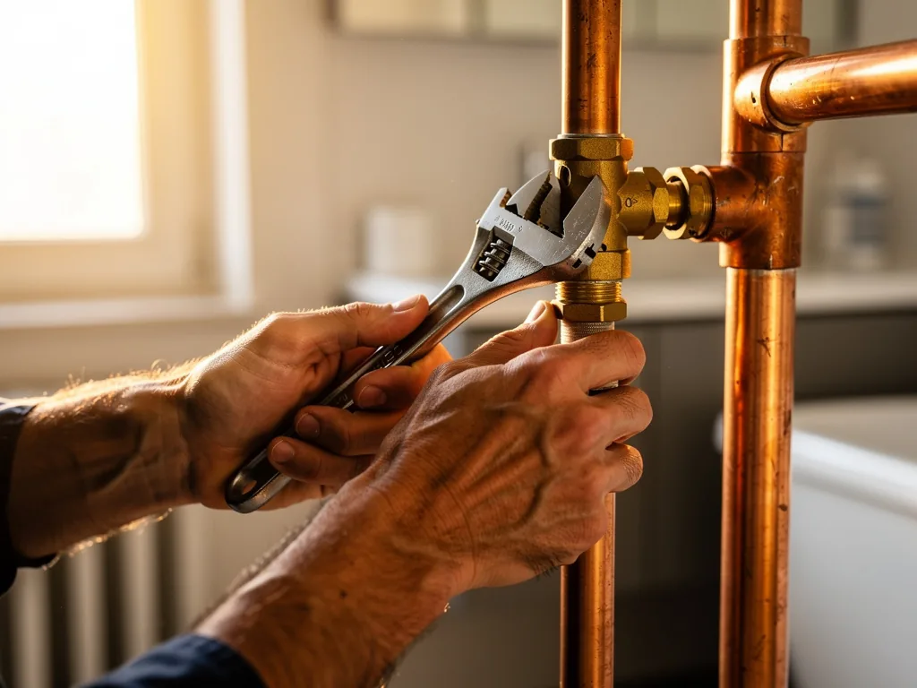 Intervention plombier à Champigny-sur-Marne : artisan au travail